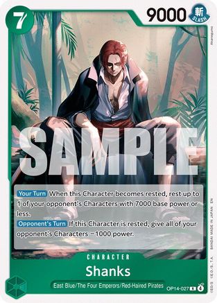 Shanks (OP14-027) [The Azure Sea's Seven] Foil-1