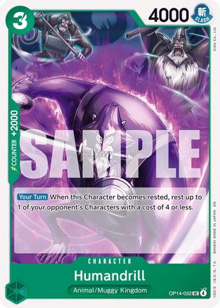 Humandrill (OP14-032) [The Azure Sea's Seven]-1