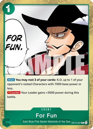 For Fun (OP14-037) [The Azure Sea's Seven] Foil