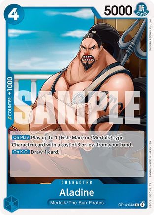 Aladine (OP14-043) [The Azure Sea's Seven] Foil-1
