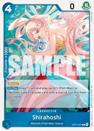 Shirahoshi (OP14-047) [The Azure Sea's Seven] Foil - Deck Out Gaming