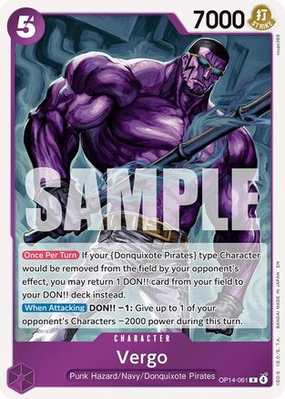 Vergo (OP14-061) [The Azure Sea's Seven] Foil