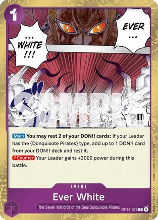 Ever White (OP14-076) [The Azure Sea's Seven] Foil