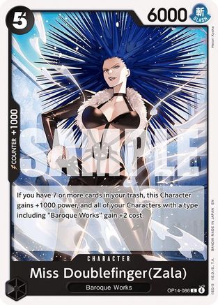 Miss Doublefinger(Zala) (OP14-086) [The Azure Sea's Seven] - Deck Out Gaming