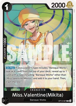 Miss.Valentine(Mikita) (OP14-087) [The Azure Sea's Seven] Foil-1