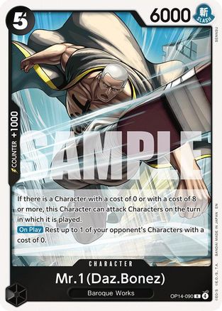 Mr.1(Daz.Bonez) (OP14-090) [The Azure Sea's Seven] Foil