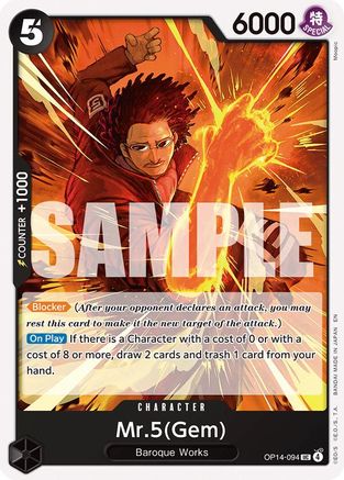 Mr.5(Gem) (OP14-094) [The Azure Sea's Seven]-1