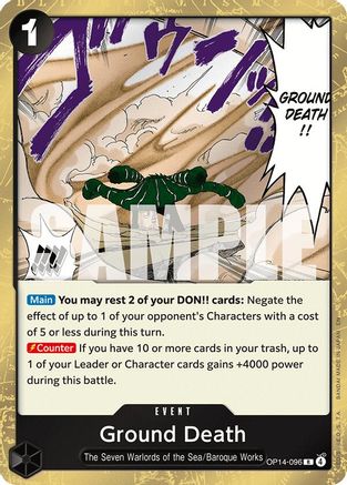 Ground Death (OP14-096) [The Azure Sea's Seven] Foil-1