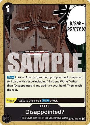 Disappointed? (OP14-099) [The Azure Sea's Seven]