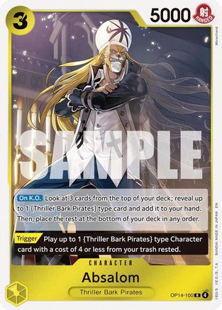 Absalom (OP14-100) [The Azure Sea's Seven] Foil