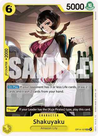 Shakuyaku (OP14-107) [The Azure Sea's Seven] - Deck Out Gaming