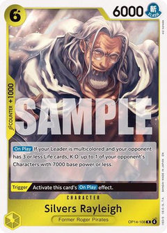 Silvers Rayleigh (OP14-108) [The Azure Sea's Seven] Foil - Deck Out Gaming