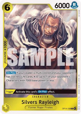 Silvers Rayleigh (OP14-108) [The Azure Sea's Seven] Foil - Deck Out Gaming