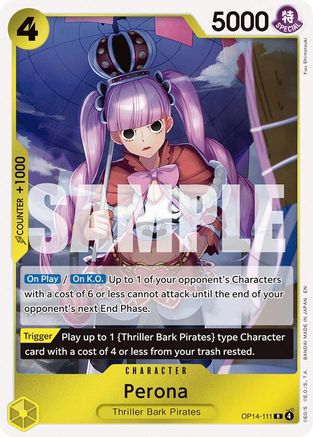 Perona - OP14-111 (OP14-111) [The Azure Sea's Seven] Foil - Deck Out Gaming
