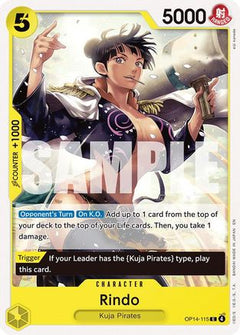 Rindo (OP14-115) [The Azure Sea's Seven] - Deck Out Gaming