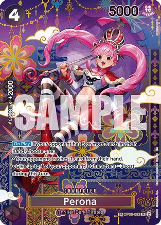 Perona - OP06-093 (SP) (OP06-093) [The Azure Sea's Seven] Foil - Deck Out Gaming