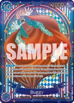 Buggy - OP09-051 (SP) (OP09-051) [The Azure Sea's Seven] Foil - Deck Out Gaming