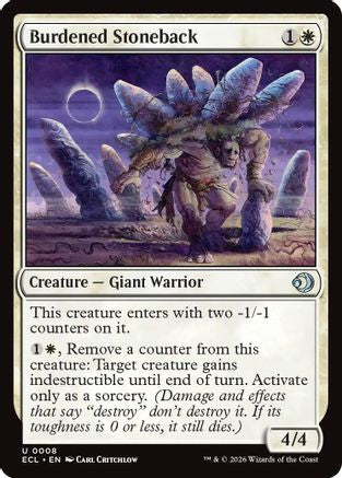 Burdened Stoneback (8) [Lorwyn Eclipsed] foil - Deck Out Gaming