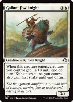 Gallant Fowlknight (17) [Lorwyn Eclipsed] foil - Deck Out Gaming