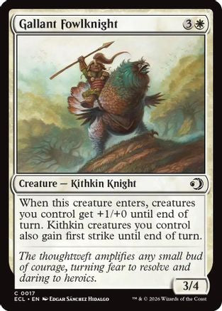 Gallant Fowlknight (17) [Lorwyn Eclipsed] foil - Deck Out Gaming