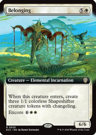 Belonging (Extended Art) (25) [Commander: Lorwyn Eclipsed] - Deck Out Gaming