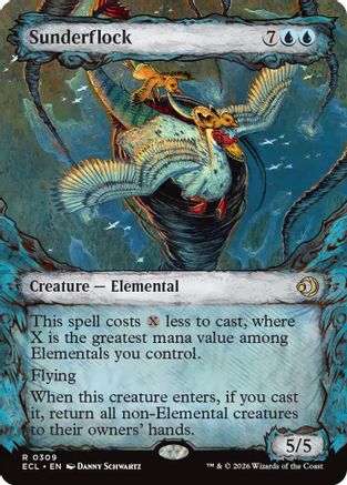 Sunderflock (Showcase) (309) [Lorwyn Eclipsed] foil - Deck Out Gaming