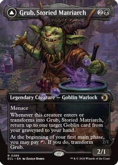 Grub, Storied Matriarch (Borderless) (289) [Lorwyn Eclipsed] foil - Deck Out Gaming