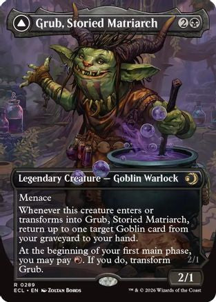 Grub, Storied Matriarch (Borderless) (289) [Lorwyn Eclipsed] foil - Deck Out Gaming