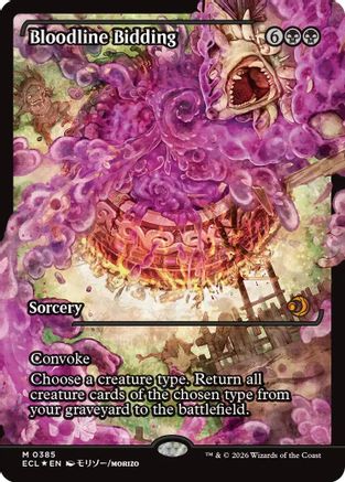 Bloodline Bidding (Showcase) (385) [Lorwyn Eclipsed] foil - Deck Out Gaming
