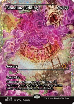 Bloodline Bidding (Showcase) (Fracture Foil) (395) [Lorwyn Eclipsed] foil - Deck Out Gaming