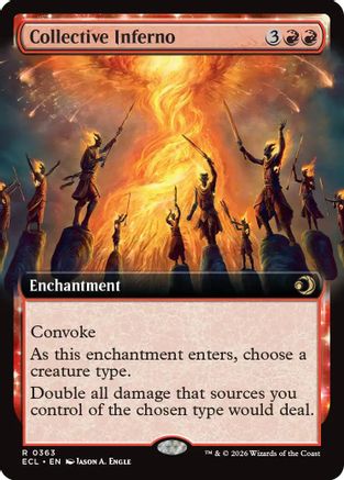 Collective Inferno (Extended Art) (363) [Lorwyn Eclipsed] foil - Deck Out Gaming