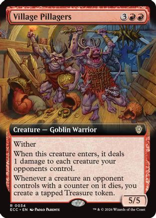 Village Pillagers (Extended Art) (34) [Commander: Lorwyn Eclipsed] - Deck Out Gaming