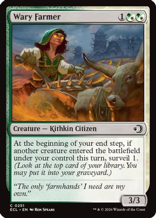 Wary Farmer (251) [Lorwyn Eclipsed] foil - Deck Out Gaming