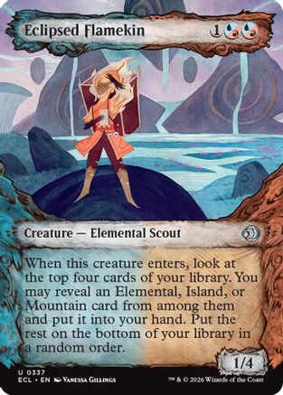 Eclipsed Flamekin (Showcase) (337) [Lorwyn Eclipsed] foil - Deck Out Gaming