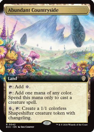 Abundant Countryside (Extended Art) (42) [Commander: Lorwyn Eclipsed] - Deck Out Gaming