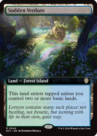 Sodden Verdure (Extended Art) (44) [Commander: Lorwyn Eclipsed] - Deck Out Gaming