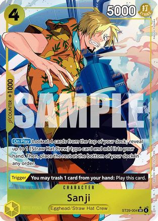 Sanji (Full Art) (ST29-004) [Starter Deck 29: Egghead] Foil - Deck Out Gaming