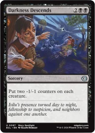 Darkness Descends (97) [Lorwyn Eclipsed] foil - Deck Out Gaming