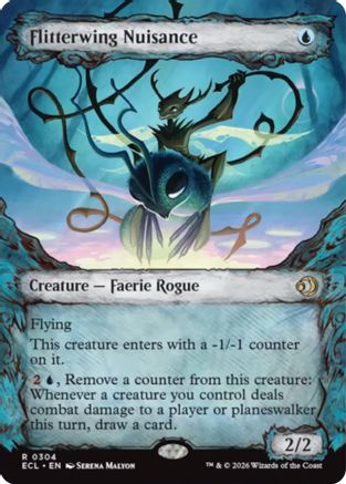 Flitterwing Nuisance (Showcase) (304) [Lorwyn Eclipsed] foil - Deck Out Gaming