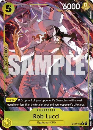 Rob Lucci (Full Art) (ST29-013) [Starter Deck 29: Egghead] Foil - Deck Out Gaming