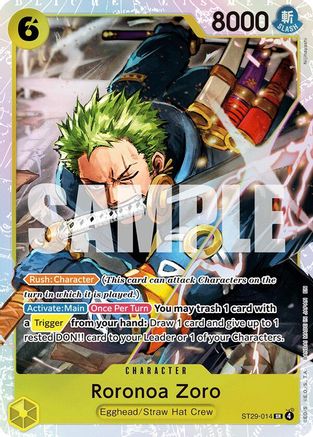 Roronoa Zoro (ST29-014) [Starter Deck 29: Egghead] Foil - Deck Out Gaming