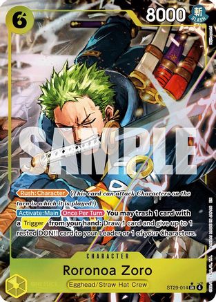 Roronoa Zoro (Full Art) (ST29-014) [Starter Deck 29: Egghead] Foil - Deck Out Gaming