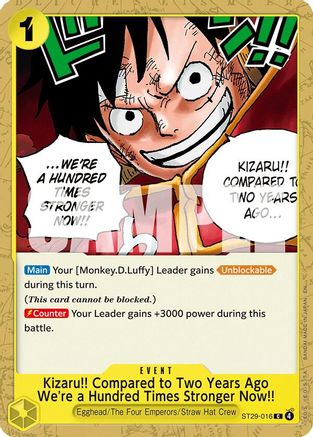 Kizaru!! Compared to Two Years Ago We're a Hundred Times Stronger Now!! (ST29-016) [Starter Deck 29: Egghead]-1