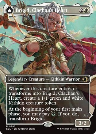Brigid, Clachan's Heart (Borderless) (285) [Lorwyn Eclipsed] foil - Deck Out Gaming