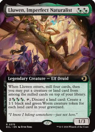 Lluwen, Imperfect Naturalist (Extended Art) (375) [Lorwyn Eclipsed] - Deck Out Gaming