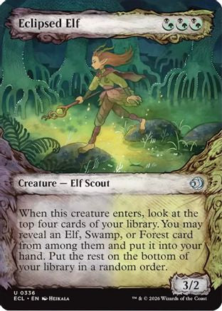 Eclipsed Elf (Showcase) (336) [Lorwyn Eclipsed] foil - Deck Out Gaming