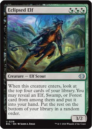 Eclipsed Elf (218) [Lorwyn Eclipsed] foil - Deck Out Gaming