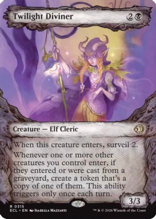 Twilight Diviner (Showcase) (315) [Lorwyn Eclipsed] foil - Deck Out Gaming