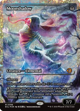 Moonshadow (0396) (Showcase) (Fracture Foil) (396) [Lorwyn Eclipsed] foil - Deck Out Gaming