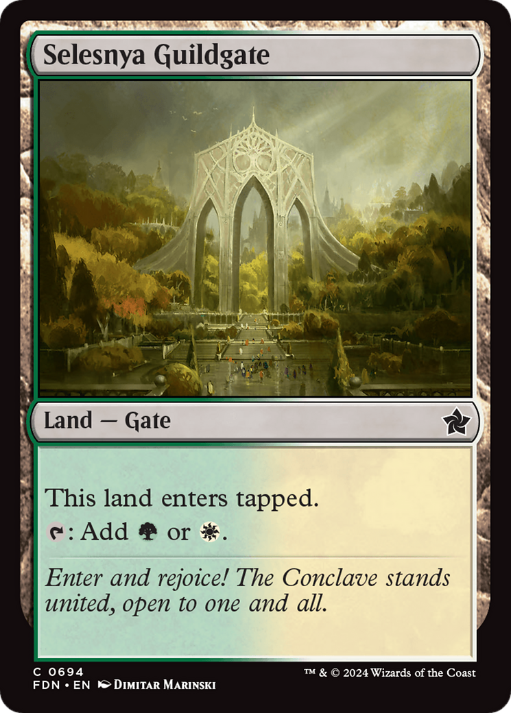 Selesnya Guildgate (694) [Foundations] - Deck Out Gaming